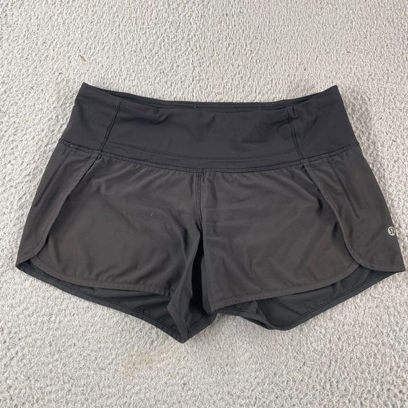 lululemon athletica Pants - Lululemon Run Times Short II* 4" Black Size 6 Womens Athletic Comfort Workout